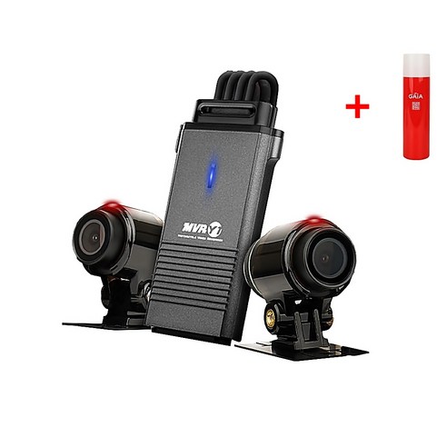 국산 지넷 바이크 블랙박스 오토바이 2채널 MVR Y1+동글세트 본체 방수 FHD 32G