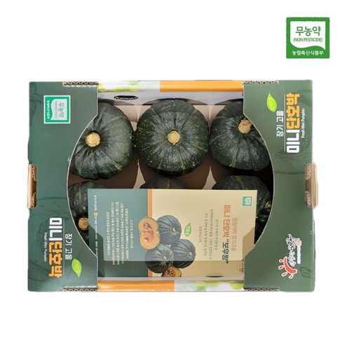 (무농약) 장기농협 미니 단호박 (보우짱), 1개, 2kg