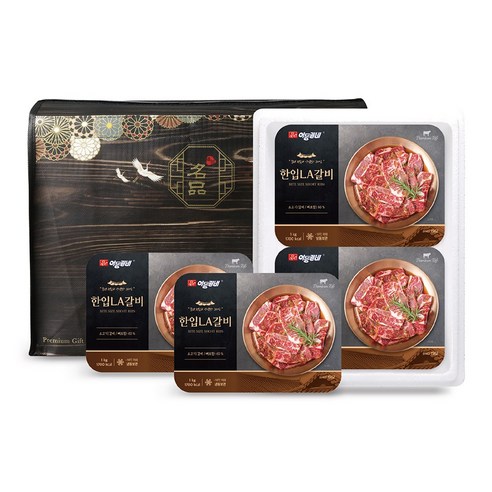 한입LA갈비 2kg(500gX4팩), 없음, 500g, 4개