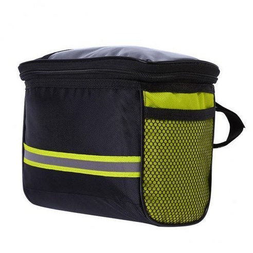 2-3pack 자전거 핸들바 가방 전면 보관 가방 야외 사이클링 파우치 방수, 노란색, 2개, 폴리에스터