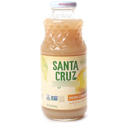 산타크루즈오가닉 퓨어 레몬 주스, 473ml, 1개