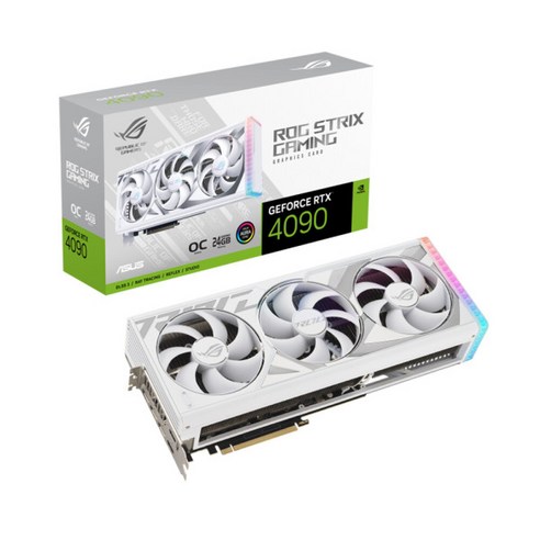 ASUS ROG 지포스 STRIX RTX4090 O24G WHITE, ROG-STRIX-RTX4090-O24G-WHITE