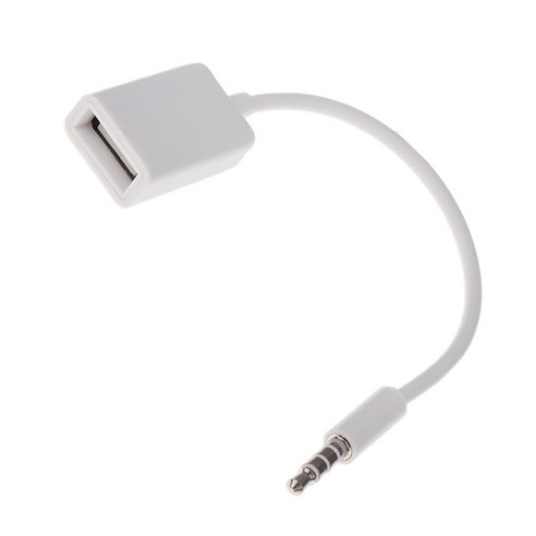 USB2.0 암 어댑터 와이어 코드 케이블에 3.5mm 남성 오디오 잭 흰색, 화이트, {"사이즈":"설명"}, {"수건소재":"설명"}