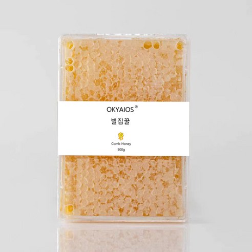 OKYAIOS 벌집꿀 천연 벌꿀, 2개, 500g