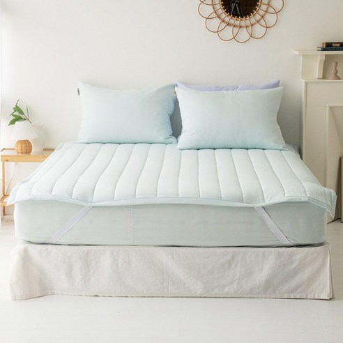 편안하고 위생적인 수면을 위한 마이크로모달 워싱 밴드고정형 침대패드