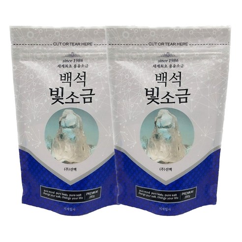 백석빛소금 천일염용융 고급소금 용융소금, 250g, 1개