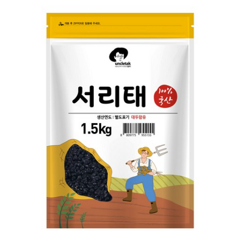 엉클탁 국산 서리태, 1.5kg, 1개