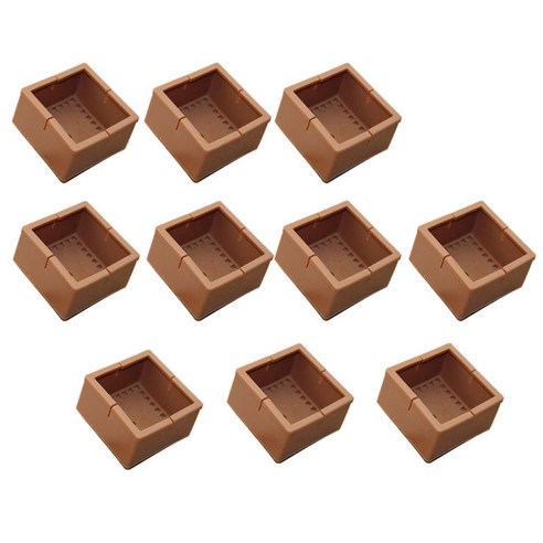 10Pcs 가구 다리 커버 의자 다리 팁 패드 바닥 보호대 펠트 패드, 광장 42-48mm, 설명