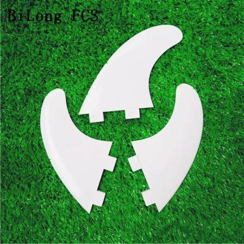 BiLong FCS 서핑 보드 핀 플라스틱 나일론 유리 섬유 블랙 화이트 M 사이즈, [02] BiLong FCS 3 FIN