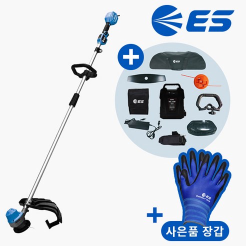 ES산업 BC54S 54V 무선 충전 예초기 제초기 세트, 1세트