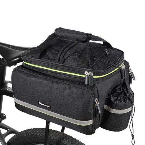 대용량 자전거 라이딩 선반 가방 20-35L, 블랙, 3개