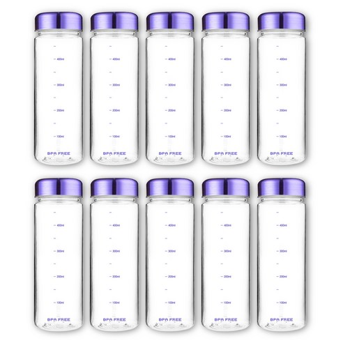 마이보틀 트라이탄 눈금 내열물병 10p 350ml 500ml, 퍼플(10개입)