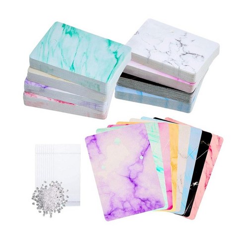 250PCS 귀걸이 디스플레이 카드 DIY 보석 디스플레이 홀더 카드 태그 DIY 공예
