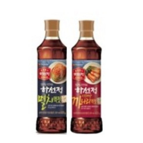 CJ제일제당 하선정까나리액젓과 멸치액젓 400g 세트 4개입 CJ제일제당 하선정까나리액젓과 멸치액젓 400g 세트 4개입