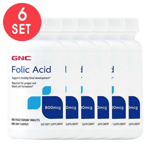 GNC 엽산 800mcg 100정 x 2, 2개, 2개