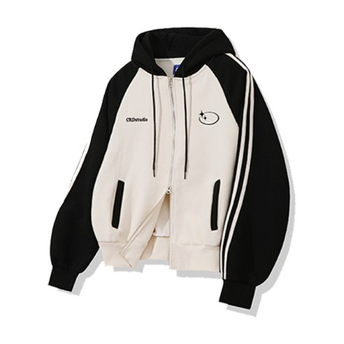 CSSDRESSLY 더블 로고 집업