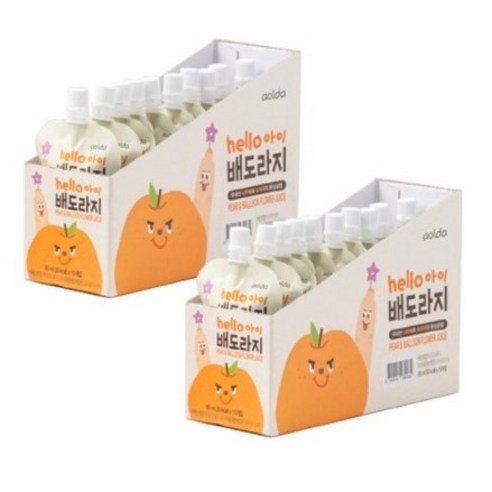 아올다 헬로아이 배도라지 80ml, 배 + 도라지 혼합맛, 20개