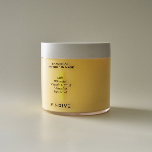 시간을 되돌리는 듯한 경험, 파인다이브 바쿠치올 워시오프 크림 마스크팩으로! 바쿠치올팩