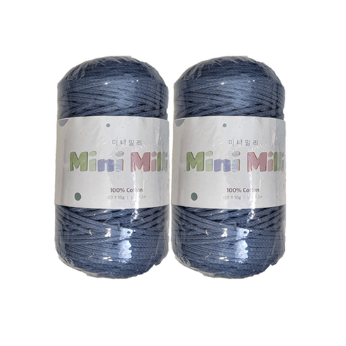미니밀리실 버블 토트백 150g (총 300g), 2개, 720 라이트인디고