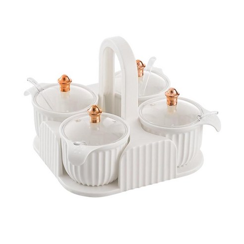 Rrestaurant 설탕을 위한 조미료 상자 조미료 상자 휴대용 손잡이, 하얀색, 엉덩이