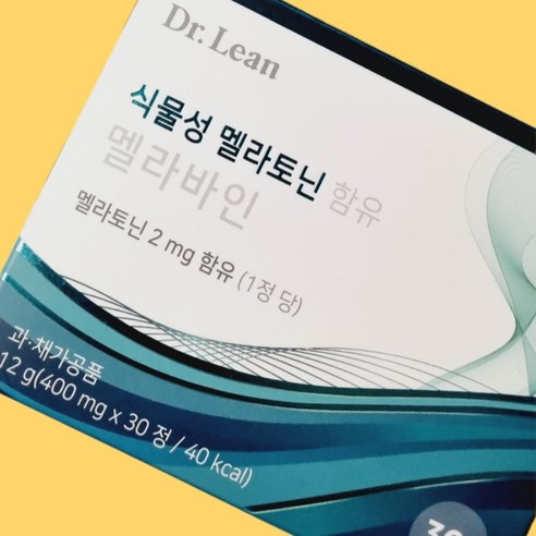 닥터린 식물성 멜라토닌 멜라바인 수면 건강 1박스(1개월), 400mg, ,, 하루 1정, 1개, 30정