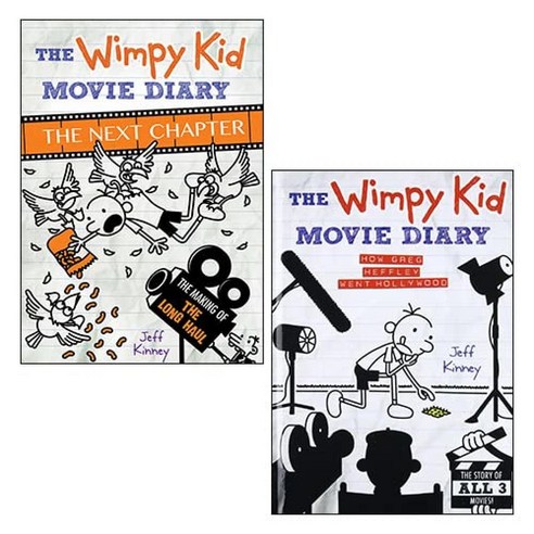 The Wimpy Kid Movie Diary 2 Books Collection Set By Jeff Kinney(The Next Chapter How Greg Heffley W 윔피키드 Best Top5