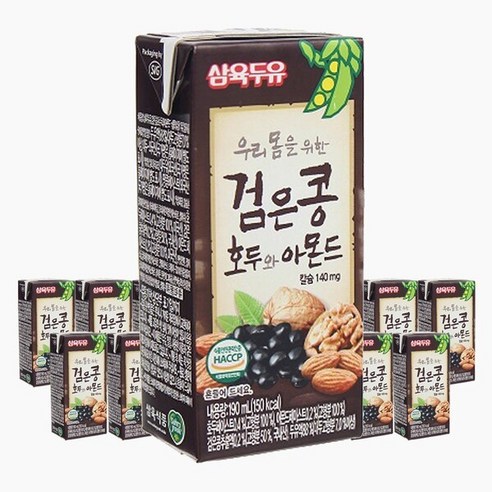 삼육 검은콩 호두&아몬드두유 190ml, 32개