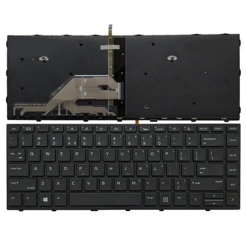 HP ProBook 430 G5 입력 장치 태블릿용 백라이트가 있는 US 레이아웃 키보드, 검은 색, 11.42x5.91x0.20인치, 플라스틱