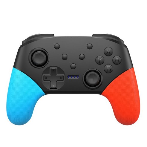 AFBEST 닌텐도 스위치용 게임 패드 터보 블루투스 무선 컨트롤러 컴퓨터 사용 자이로스코프 블루 + 레드로 충전 가능, 1개, 파랑 빨강