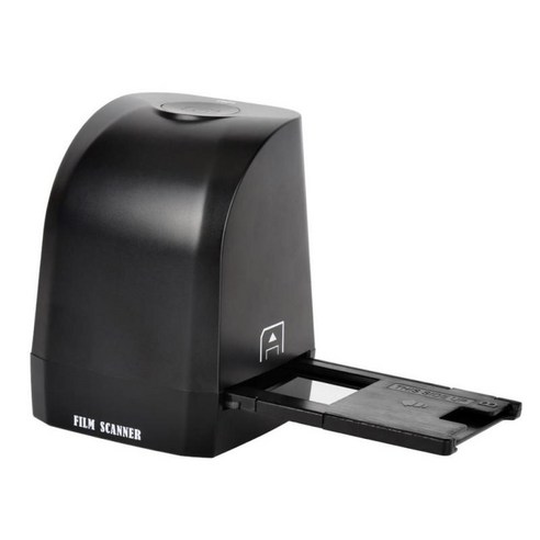 포토 스캐너 네거티브 필름 스캐너 변환기 휴대용 35mm/135mm 슬라이드, 12.6 x 8.7 x 8.5cm, 검정, ABS