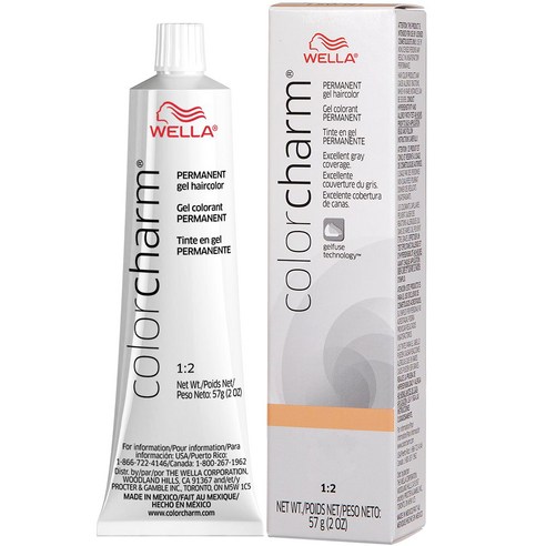 Wella 컬러 참 퍼머넌트 헤어 젤 헤어컬러 57g, 4N 411 Medium Brown, 1개