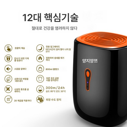 RichMagic 제습기: 가정, 지하실, 침실에 적합한 고효율 무음 제습기