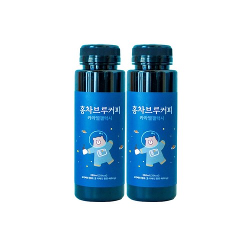 홍차브루커피 카라멜 더치 향커피 콜드브루 원액 액상, 2개, 2개입, 250ml