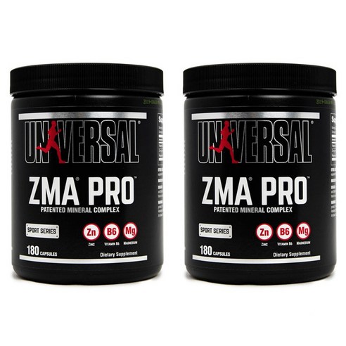 유니버셜뉴트리션 ZMA 프로 캡슐, 180정, 2개