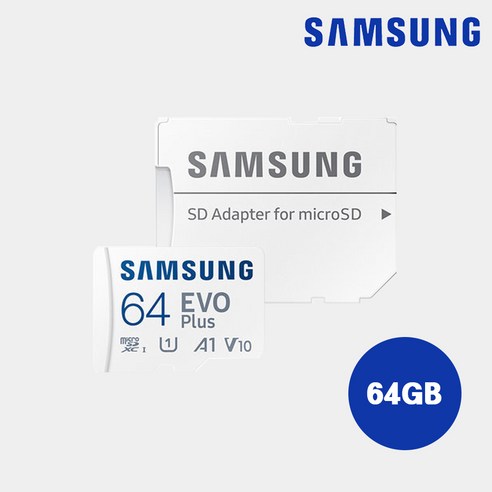 삼성전자 정품 MICRO SD MB-MC64SA/KR EVO PLUS, 64GB, 1개