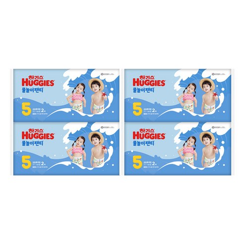하기스 물놀이 팬티 기저귀 남여공용, 특대형(XL), 8개 특대형(XL) × 8개, 단계 × 총 수량 섬네일