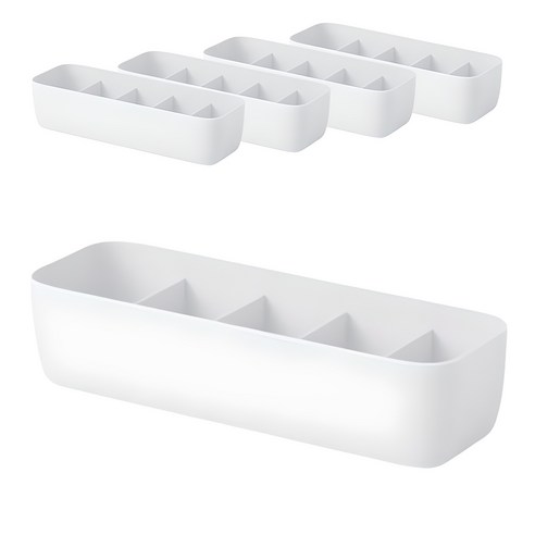 생활 공간에 질서를 더하는 마법, 아리코 다용도 심플 수납함 5칸 칸막이정리함