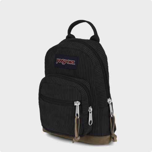 [국내매장정품] 잔스포츠 JANSPORT 백팩 라이트팩 미니 코듀로이 블랙 JS0A85UXKL8 BLACK