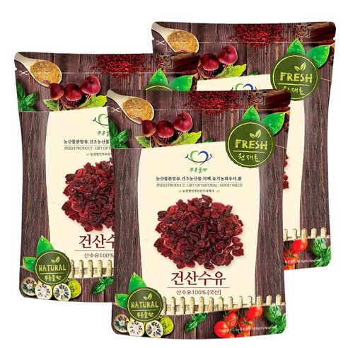 푸른들판 국산 건 산수유 열매 말린 산수유차, 500g, 3개 설악산열매 Best Top5