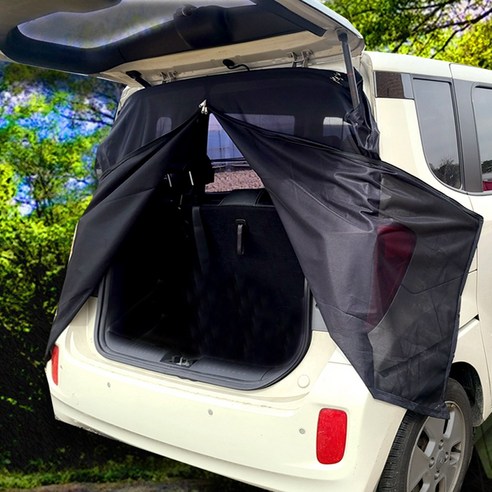 새로운 기아 레이 차박 모기장으로 여름철 차박 쾌적함 업그레이드