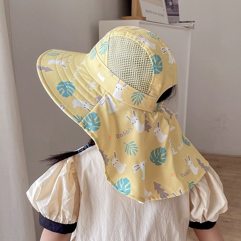 애니멀 유아 플랩캡 아동 아기 수영모자 햇빛 차단