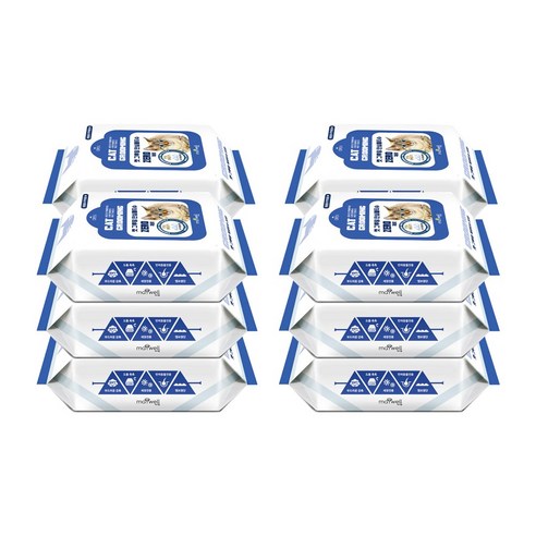 캣그루밍제로 고양이 그루밍 안심 물티슈 무향 동물용의약외품 허가, 30매 12팩, 12개