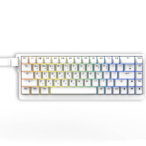 PHILOGEO X68 pro 8k 0.1ms 게이밍 키보드 한글 기계식 키보드 래피드 트리거 자석축 게이밍키보드 e-sports버전, X68 Pro, 화이트