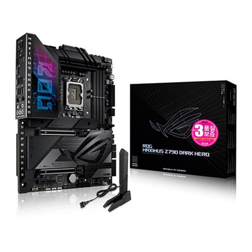 ASUS ROG MAXIMUS Z790 DARK HERO STCOM 에이수스 컴퓨터 PC 게이밍 메인보드 인텔 14세대 13세대 12세대 CPU추천