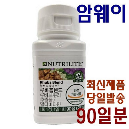 Amway NUTRILITE 암웨이 뉴트리라이트 루바블렌드 90정 90일분 갱년기 건강관리 루바르 뿌리추출물, 1개