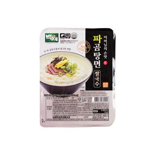 백제 파곰탕면 쌀국수 93.5g_어머님의 손맛, 93.5g, 16개