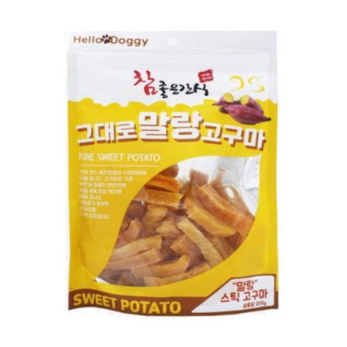 참좋은간식 그대로 말랑 스틱 고구마 건조간식 250g, 고구마맛, 6개