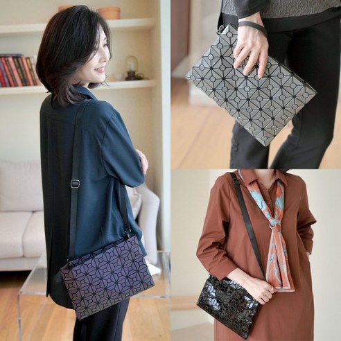 [쉬즈마담] A41979 말랑 입체큐브 클러치&크로스백/엄마옷
