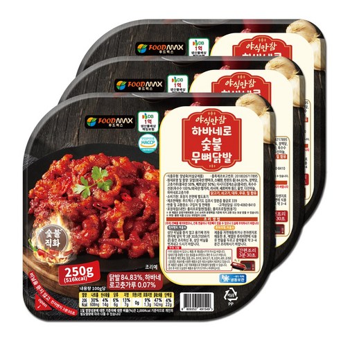 야식만참 하바네로 숯불무뼈닭발, 1개, 250g