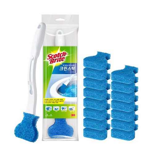 편리한 사용과 안전한 화장실 청소를 위한 3M의 크린스틱 핸들과 리필 세트를 만나보세요.